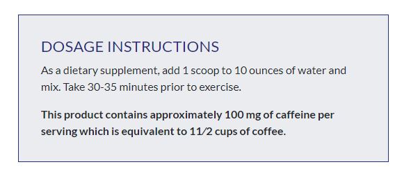 Scorched Protein Creatine Plus dosage instructions.