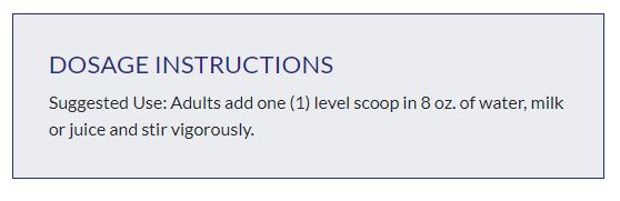 Scorched Protein Grass-Fed Whey Protein Chocolate dosage instructions.