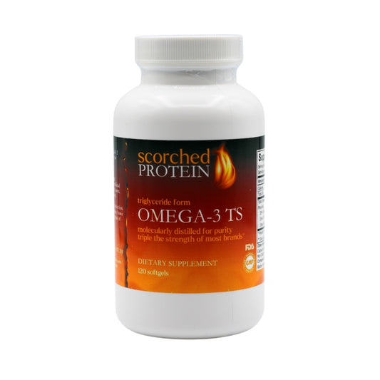 Scorched Protein Omega-3 TS  may keep the heart healthy, lower blood pressure, and reduce the risk of stroke.